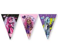 Procos Monster High - Banderas de papel para fiestas (9 banderas, 2,3 m)