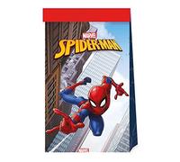 Procos - Party Loot Bags Marvel Spider-Man Crime Fighter - Bolsas de regalo para caramelos, 6 unidades, 94082