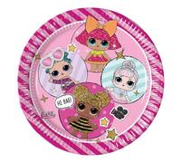 Procos - Platos Papel L.O.L. 23cm - 8 piezas