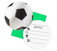 Procos PR86873 - Invitaciones (6 unidades), diseño de balón de fútbol, multicolor