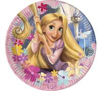 Procos Rapunzel - Juego de 8 platos de picnic, 23 cm, cartón