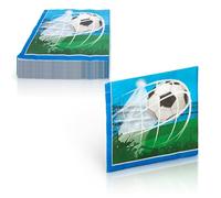 Procos – Servilletas de papel FSC Balón de fútbol Soccer Fans Party – 33x33 cm, doble vela, 20 uds