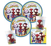 Procos Set de decoración de fiesta de Spidey y sus Super Amigos, 36 piezas para 8 niños