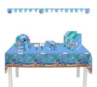 Procos - Set de fiesta Stitch grande, 46 piezas, set de fiesta para cumpleaños infantiles o fiestas temáticas, decoración de mesa