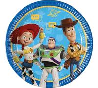 Procos Toy Story 5 platos de fiesta tamaño 23 cm Pack de 8 platos desechables de papel para fiesta de cumpleaños infantil Vajilla FSC® Mix