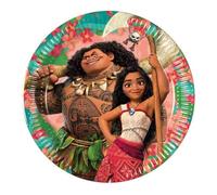 Procos Vaiana Moana - Platos de papel (20 cm, 8 unidades)