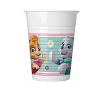 Procos - Vasos de plástico Patrulla Canina Skye & Everest (200 ml), 8 unidades, multicolor, 93560
