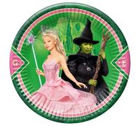 Procos Wicked Party Plates - Juego de 8 platos desechables de papel para fiestas de cumpleaños infantiles, vajilla FSC Mix