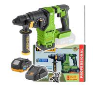 Procraft PHA30-1B - Taladro percutor inalámbrico (20 V, 2,8 J | 1 batería de 4,0 Ah, cargador