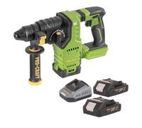 Procraft PHA30bb - Taladro percutor inalámbrico (20 V, 2,8 J, SDS plus Brushless + 2 baterías de 2,0 Ah + cargador)