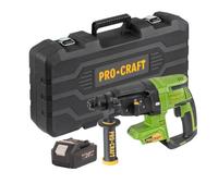 Procraft PHA40bb-c - Taladro percutor inalámbrico (20 V, 2,6 J | 1 batería de 4,0 Ah, maletín, sin cargador