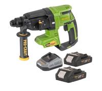 Procraft PHA40bb - Taladro percutor inalámbrico (20 V, 2,6 J, SDS Plus sin escobillas)