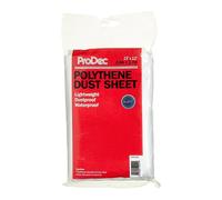 ProDec 15ft x 12ft (4.6m x 3.6m) Polietileno ligero, a prueba de polvo e impermeable Ideal para cubrir y proteger suelos y muebles de salpicaduras al pintar y decorar