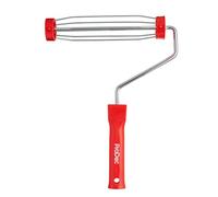 ProDec 9 pulgadas x 1,75" Mango de plástico Bastidor de rodillo de pintura profesional con jaula antideslizante de 5 alambres y mango de empuje para alargadera, 9" x 1,75" jaula