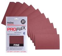 ProDec Advance 10 Hojas Lijado 120 Grano, Proflex, Flexible, Resistente Grietas, Múltiples Usos, 9"x4.5"