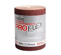 ProDec Advance 5m Rollo 40 Grit Grado Extra Grueso ProFlex Papel de lija de óxido de aluminio ultra flexible resistente a las grietas para lijar madera, pintura, yeso, masilla, metal y más