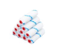 ProDec Advance Paquete de 10 mini rodillos de pintura de 4 pulgadas resistentes a disolventes para pintar con pinturas de emulsión, para suelos y de dos componentes, brillantes