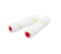 ProDec Advance Paquete de 2 mini rodillos de pintura de microfibra de pelo corto de 4 pulgadas para un acabado liso con emulsión, brillo, satinado, barniz, tinte de madera en paredes, techos, rodapiés