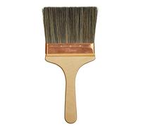 ProDec Brocha Profesional de 6 Pulgadas de cerdas puras para Pintar rápidamente con Pinturas de emulsión en Paredes y techos y como brocha para Salpicaduras de Yeso, 6" 150mm