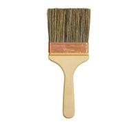 ProDec Brocha Profesional de cerdas puras de 5 Pulgadas para Pintar rápidamente con Pinturas de emulsión en Paredes y techos y como brocha para Salpicaduras de enlucido, 5" 125mm