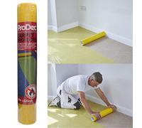 ProDec Rollo Protector de Alfombra de 50m - Protector de Alfombra de Plástico Autoadhesivo Resistente, Protección de Escalera Resistente Totalmente Impermeable