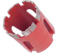 PRODIAMANT, broca de corona diamantada premium para mampostería, 68 mm x M16, modelo PDX857.638, 68 mm, con 6 segmentos de diamante