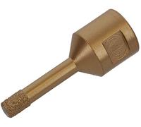 PRODIAMANT Broca profesional para azulejos y baldosas 8 mm x M14 broca de diamante amoladora angular para perforar en seco en gres fino, azulejos y piedra natural