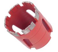 PRODIAMANT Cortadora de enchufe de diamante premium mampostería 68 mm / M16-6 segmentos de diamante rojo PDX857.638 68 mm