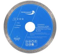 PRODIAMANT Disco de corte de diamante para azulejos y baldosas profesional 115 mm x 22,23 mm F702 ProRim no se rompe en azulejos y baldosas de gres porcelánico y piedra natural