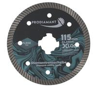 PRODIAMANT Disco de corte de diamante X-Lock 115 mm para azulejos y piedra natural, corte de precisión