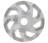PRODIAMANT HeavyCore - Disco de lija de diamante (125 mm, M14, K16, grano grueso, para hormigón C40/50, hormigón armado, suelo industrial, lijadora de hormigón)