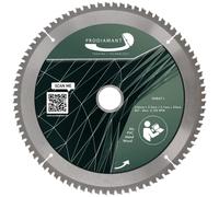 PRODIAMANT hoja de sierra circular 254mm x 30mm para madera, metal y aluminio compatible con sierra de inmersión, hoja de sierra circular 254mm
