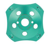 PRODIAMANT Muela de copa de diamante PCD premium 125 / 22,2 4 segmentos verde PDX829.793