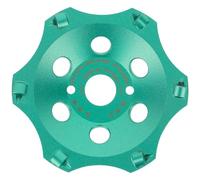 PRODIAMANT Muela de copa de diamante PCD premium 125/22,2 6 segmentos verde PDX829.793