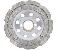 PRODIAMANT Muela de copa de diamante Premium 115mm hormigón universal 115 mm x 22,2 mm muela de doble fila