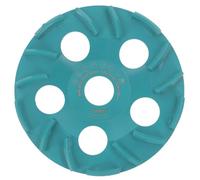 PRODIAMANT TurboFlex - Disco abrasivo de diamante (125 mm, M14, 15 segmentos de tejado, para hormigón, pavimento, nivelación, yeso, pintura, pegamento y recubrimientos epoxi)