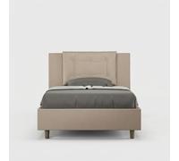 Produce Shop Annalisa P1 - Cama de plaza y media con almacenaje (120 x 200 cm), color beige