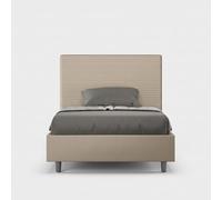 Produce Shop Cama de plaza y media 120 x 200 francesa contenedor de piel sintética Focus P1 - Beige