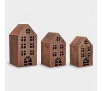 Produce Shop Joney - Juego de 3 portavelas de metal