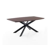 Produce Shop Mesa extensible de roble con patas de metal 90 x 160/210 cm Queens - Nogal