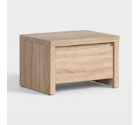 Produce Shop Mesita de noche con cajón efecto madera Kaspian