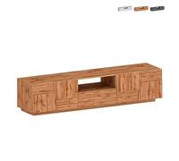 Produce Shop Mueble TV Moderno con Soporte, 4 Puertas y cajón 220x45x46cm Chiron - Roble