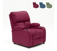 Produce Shop Sillón Relajante reclinable reposapiés portaobjetos Laura Light - Rosa