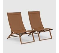 ProduceShop - 2 sillas tumbona plegables reclinables tipo lounge Taylor Bizzotto Red