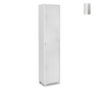 ProduceShop - Armario mueble con puerta de unidad de almacenamiento 4 estantes ajustables Tibet White