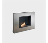 ProduceShop - Biocamino de pared de bioetanol en acero satinado Nordic Flame