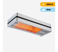 Sined Calefactor infrarrojo Caldo Ira Inox 2000 acero inoxidable con mando a distancia IP65