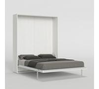 ProduceShop - Cama abatible de matrimonio armario pared blanco 160 x 190 cm Kentaro