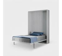 ProduceShop - Cama abatible doble 120 x 190 cm armario blanco Kentaro