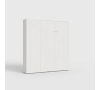 Cama 140 Kentaro Fresno Blanco con columna izquierda-derecha - Itamoby